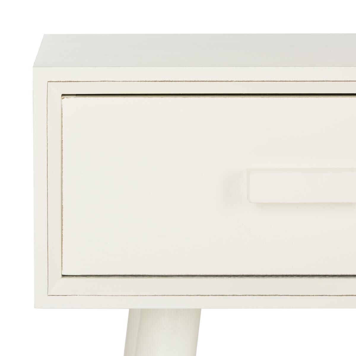 Safavieh Albus 3 Drawer Console Table in Distressed White NFM