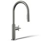 Kohler Billet Pull-Down Kitchen Sink Faucet in Vibrant Titanium, , large