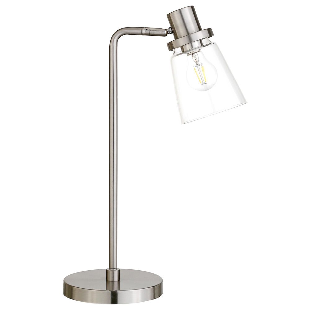 Hudson and Canal Granville Arc Table Lamp in Brushed Nickel, , large