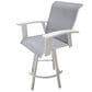Redline Creation Inc. Sling Bar Swivel Chair in White and Gray, , large