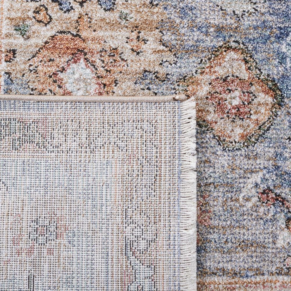 Safavieh Jasmine 5&#39;3&quot; x 7&#39;7&quot; Blue and Gold Area Rug, , large