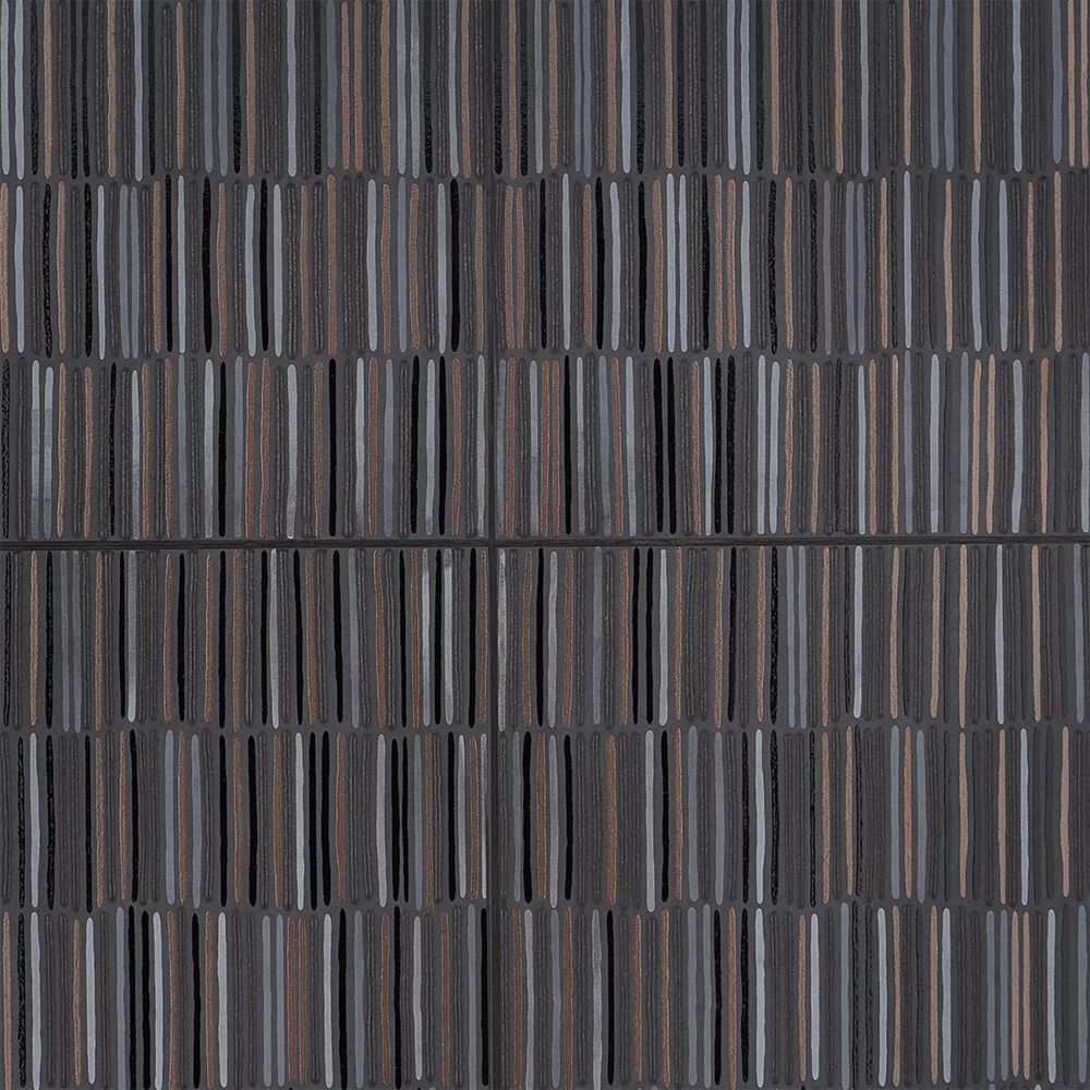 Soho Studio Shangai Black 12" x 24" Porcelain Tile, , large