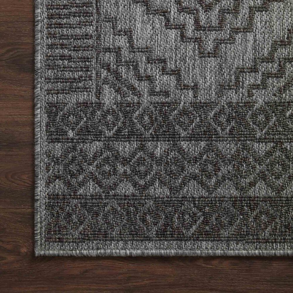 Loloi II Rainier 2&#39;2&quot; x 3&#39;9&quot; Grey and Charcoal Indoor/Outdoor Area Performance Rug, , large