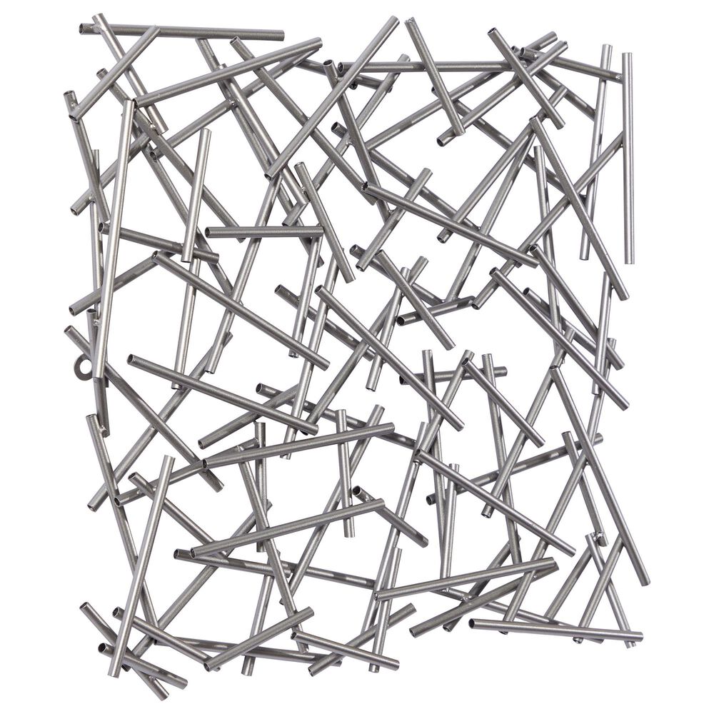 Maple and Jade 20&quot; x 20&quot; Wall Decor in Silver, , large