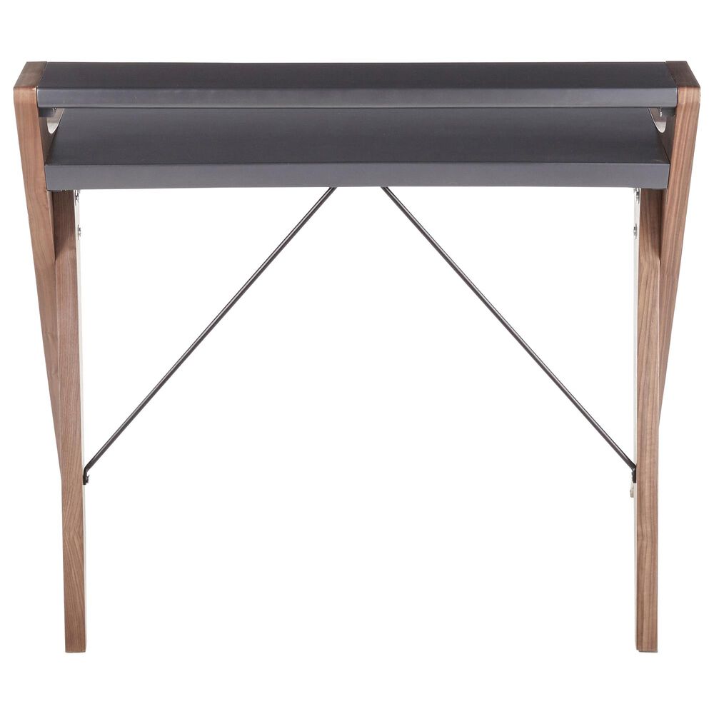 Lumisource Archer Desk in Grey/Walnut, , large