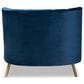 Baxton Studio Kailyn Upholstered Chaise in Navy Blue Velvet, , large