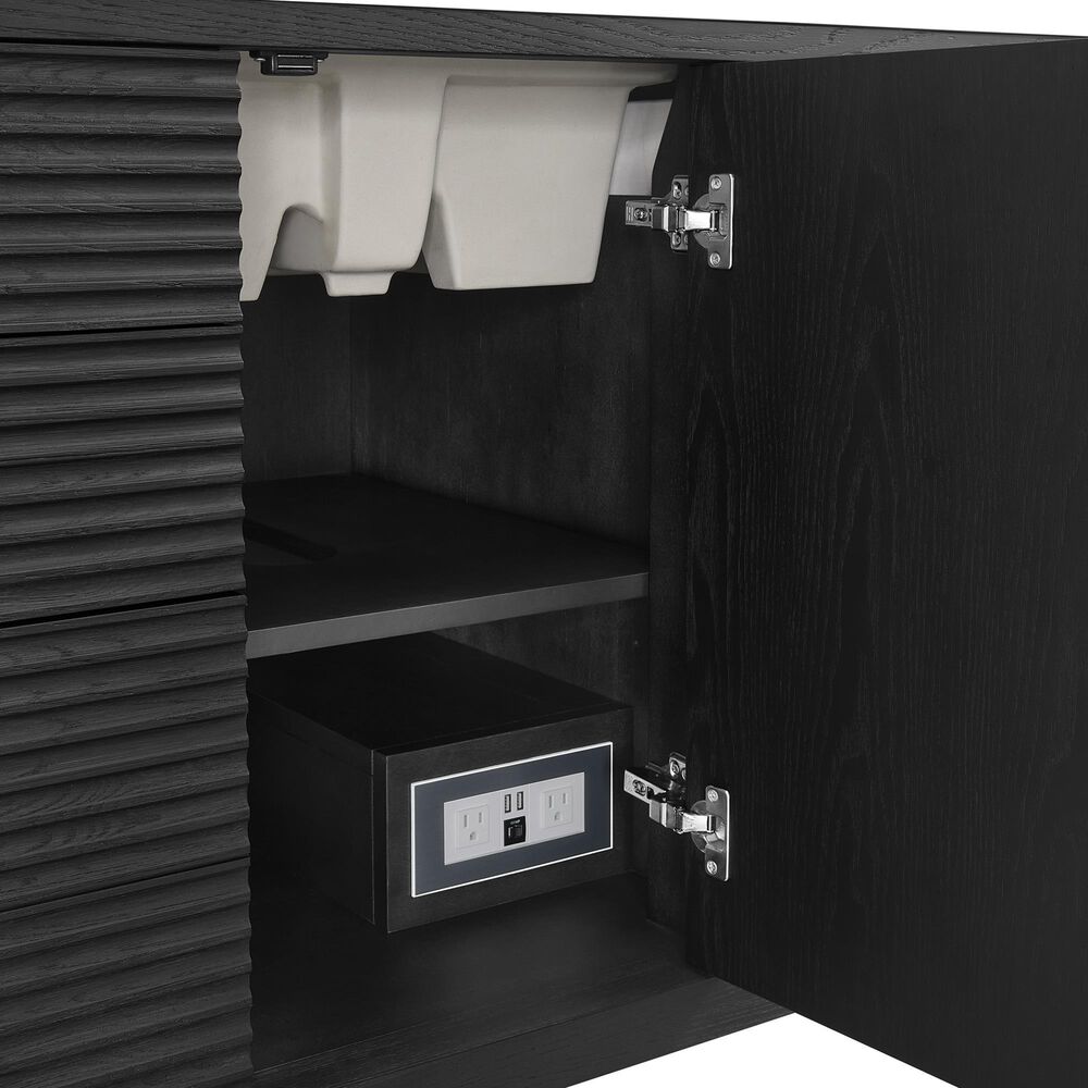 James Martin Vanities Myrrin 48" Single Bathroom Vanity Cabinet in Carbon Oak, , large