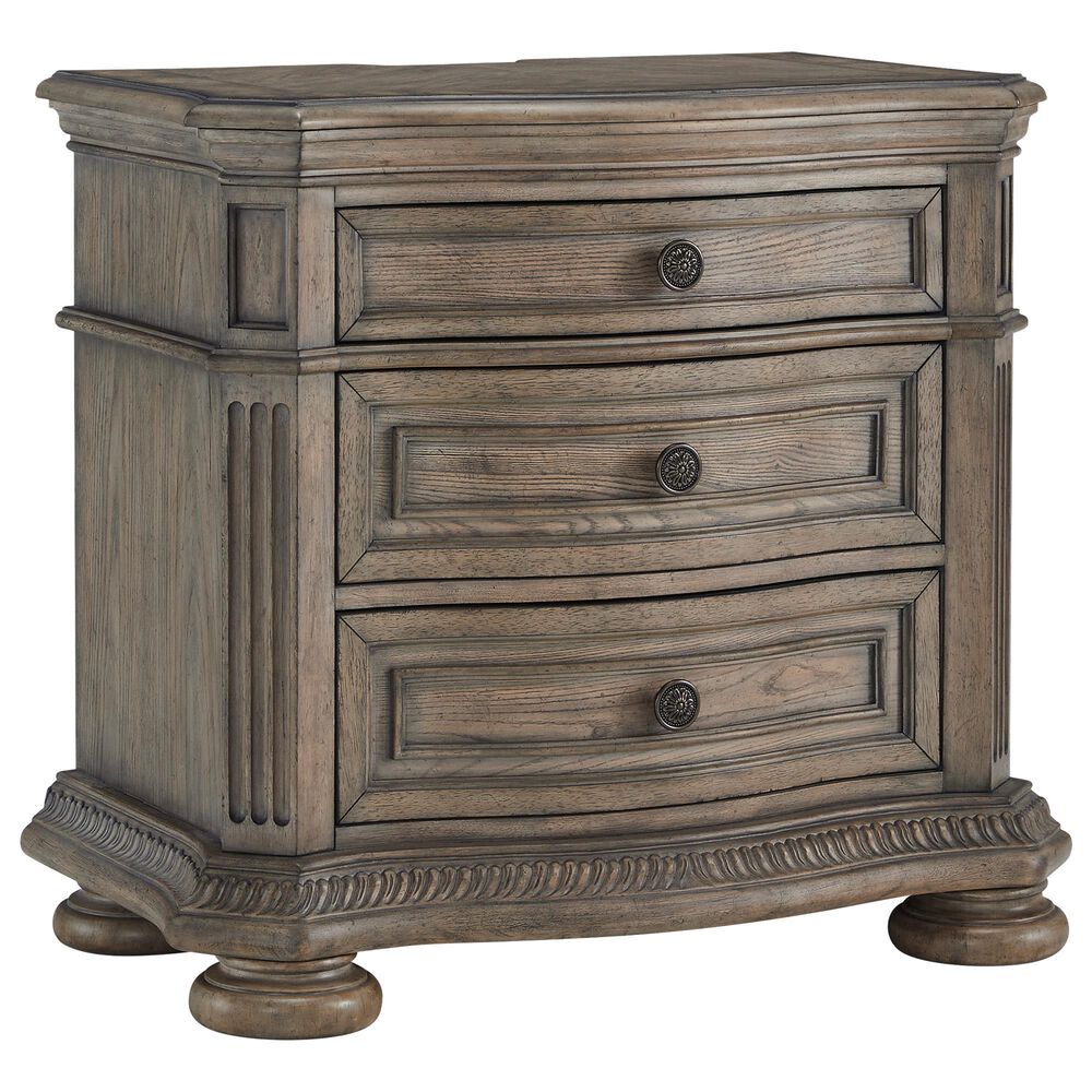 Ashley Ardenfield 3-Drawer Nightstand in Light Brown, , large