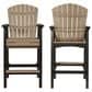 Ashley Fairen Trail Tall Barstool in Black and Driftwood - Set of 2, , large