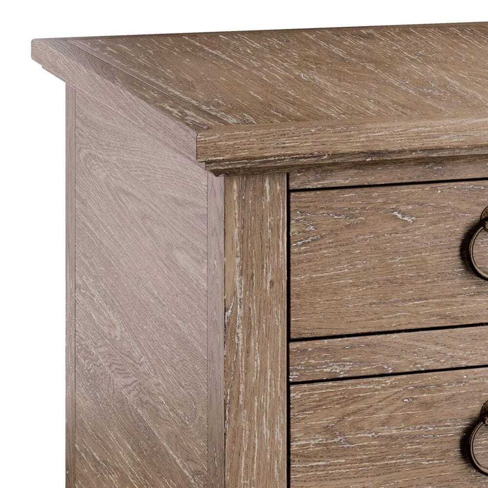 Hekman Chateaux 3-Drawer Chairside Chest in Brown, , large