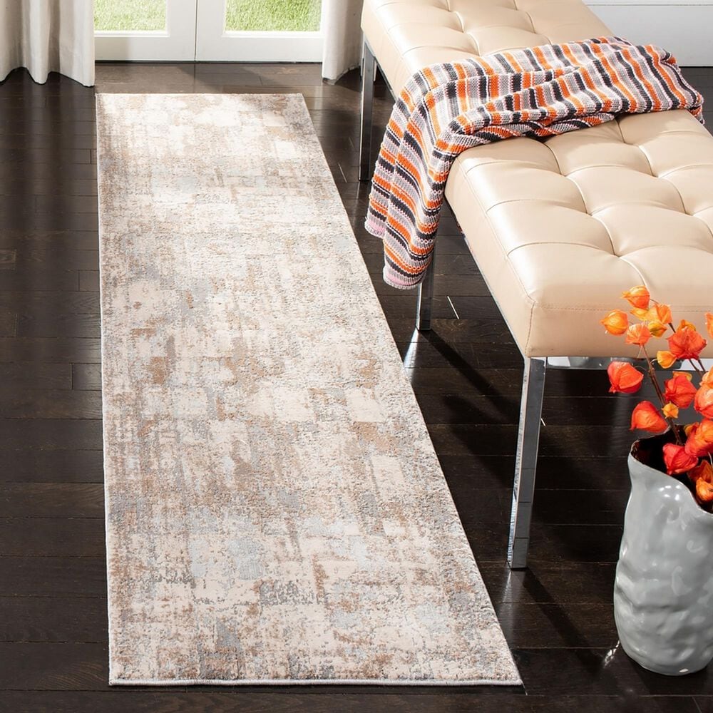 Safavieh Invista 2&#39; x 8&#39; Cream and Beige Runner, , large