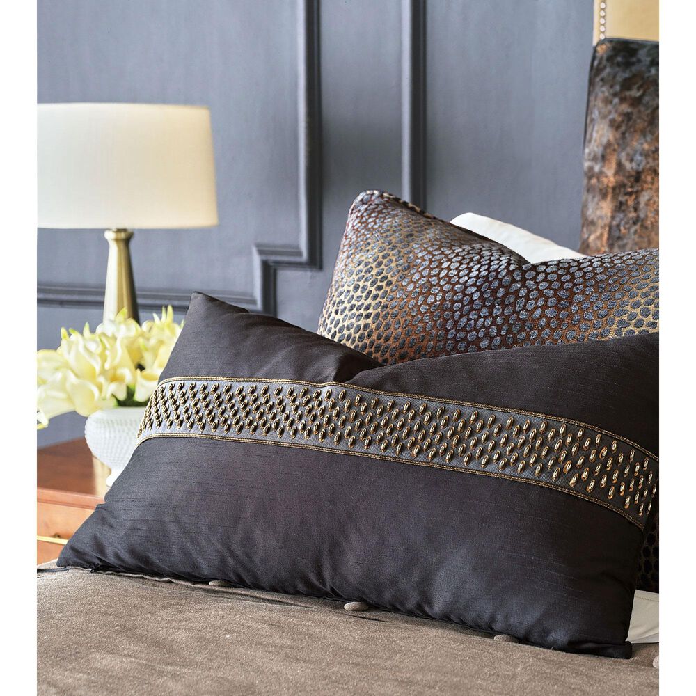 Eastern Accents Priscilla 15&quot; x 26&quot; Decorative Pillow in Edris Charcoal, , large