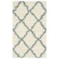 Safavieh Dallas Shag SGD257J-10 10" x 14" Ivory/Light Blue Area Rug, , large