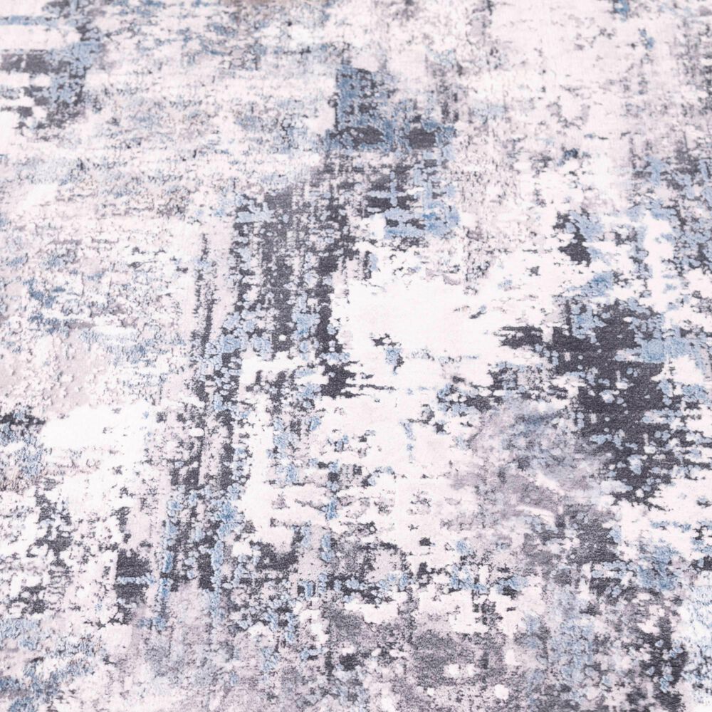 Central Oriental Trisha Yearwood Belmont Lonnie 7&#39;10&quot; x 9&#39;6&quot; Grey and Blue Area Rug, , large
