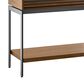 BDI Cora Console Table in Natural Walnut and Black, , large