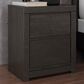 Ashley Fraluna 2-Drawer Nightstand in Dark Charcoal, , large