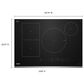 Whirlpool 30" Intelligent Induction Cooktop with Temp Cook Technology and WipeClean Coating in Black and Stainless Steel, , large