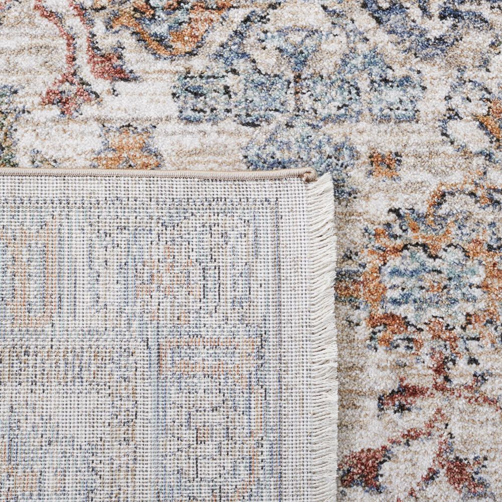 Safavieh Jasmine  2&#39;2&quot; x 9&#39; Ivory and Blue Runner, , large