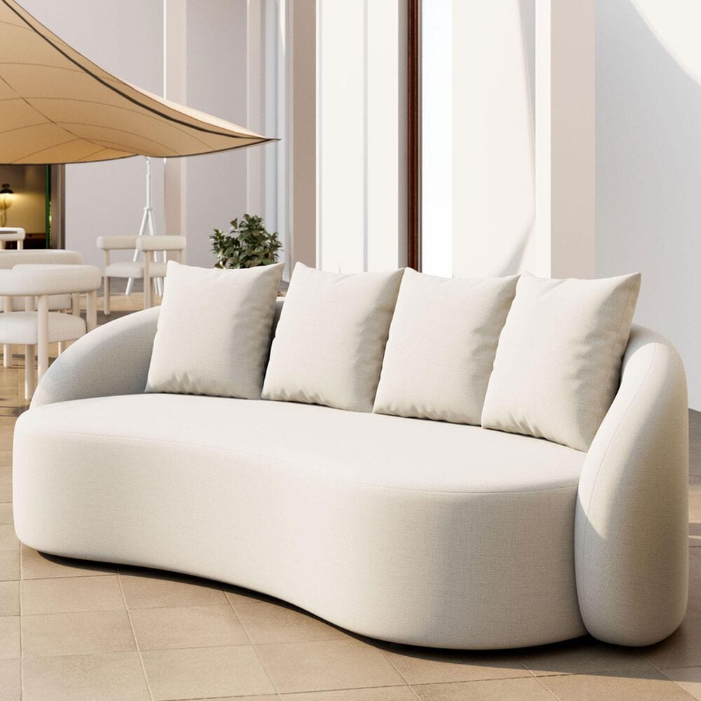 Zuo Modern Sunny Isles Patio Sofa in Beige, , large