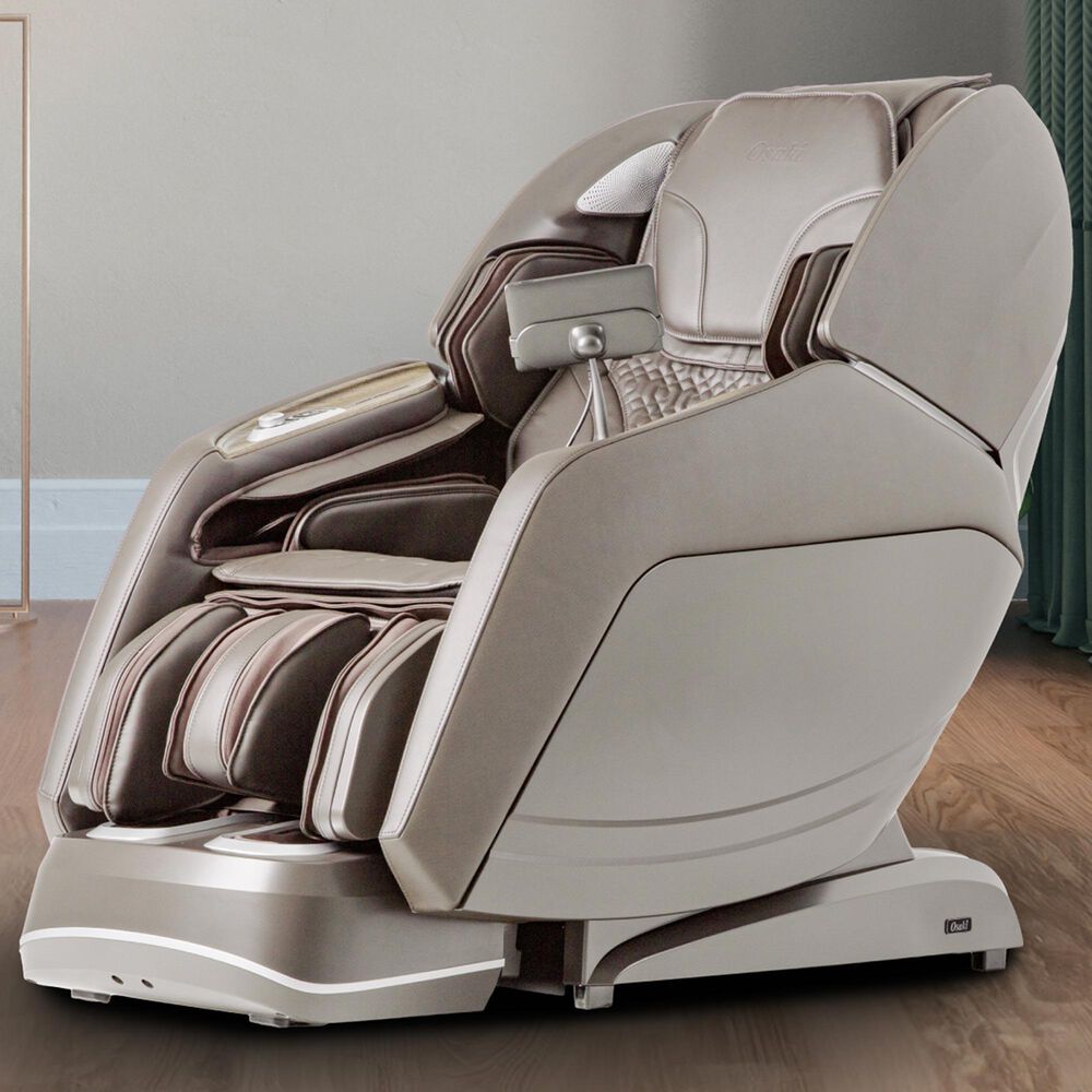 Osaki Platinum 4D and 3D Manhattan Duo Zero Gravity Massage Chair in Taupe, , large
