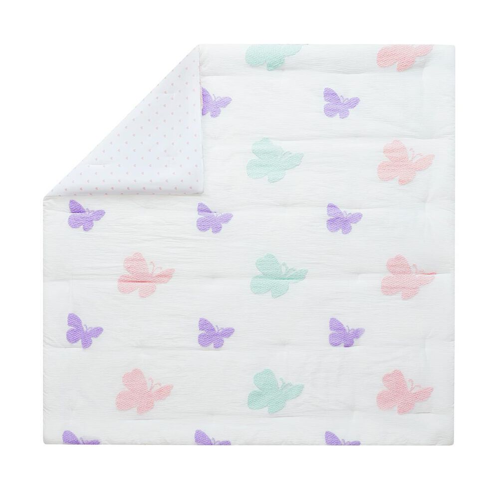 Hampton Park Rio 4-Piece Full/Queen Comforter Set in Purple, Blush Pink and Bright White, , large