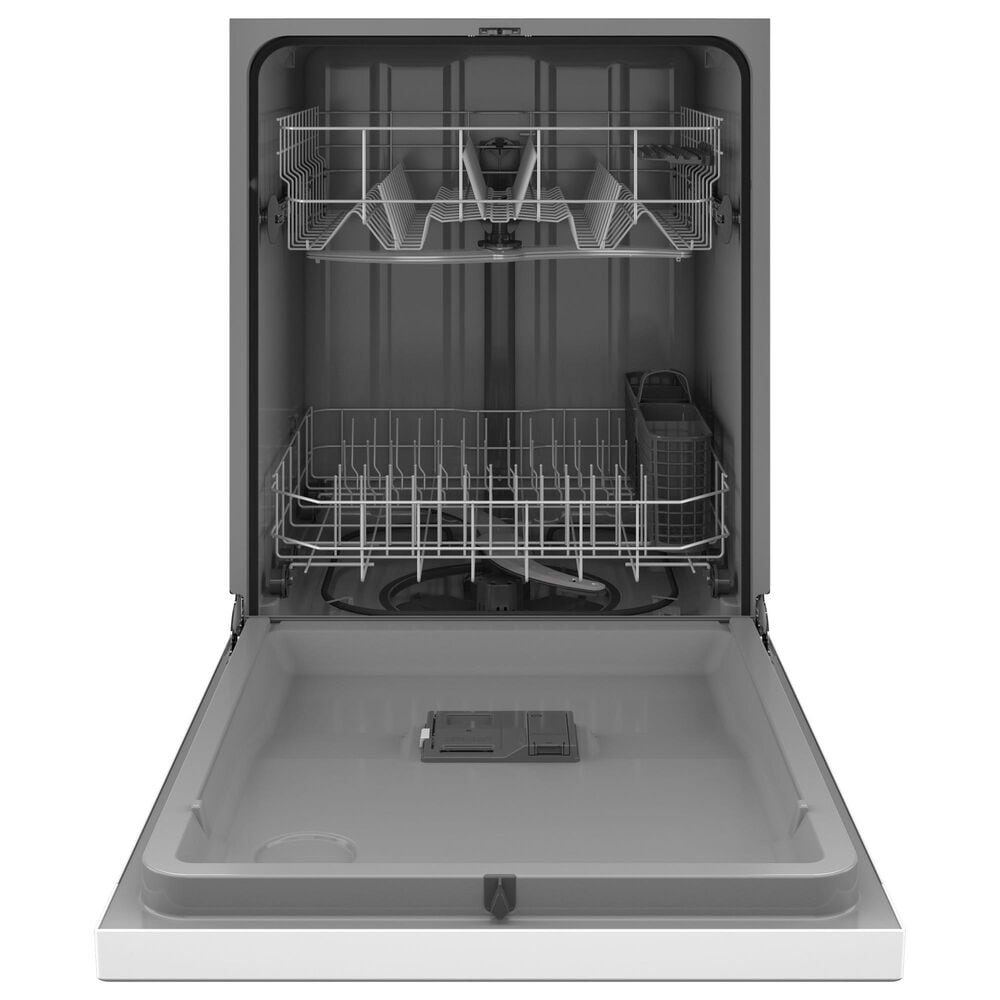 GE Appliances 24 &quot; Built-In Dishwasher with Steam + Sanitize in White, , large