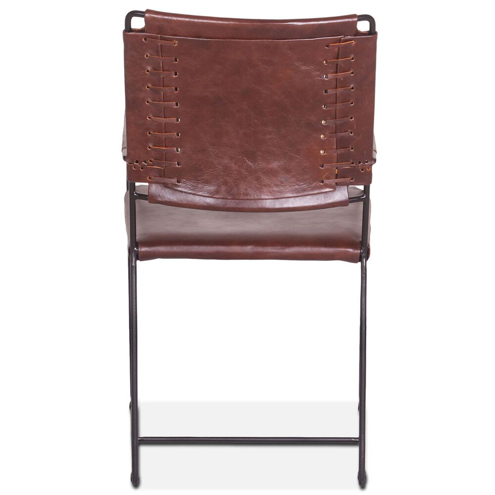 Home Trends &amp; Design New York Dining Arm Chair with Chocolate Cushion in Black, , large