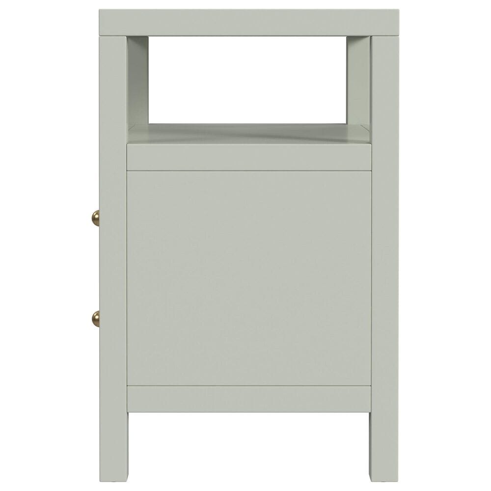 Butler Specialty Company Nora 2 Drawer Nightstand with Open Shelf in Sage Green, , large