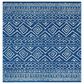 Safavieh Tulum TUL267N 6"7" Square Navy and Ivory Area Rug, , large
