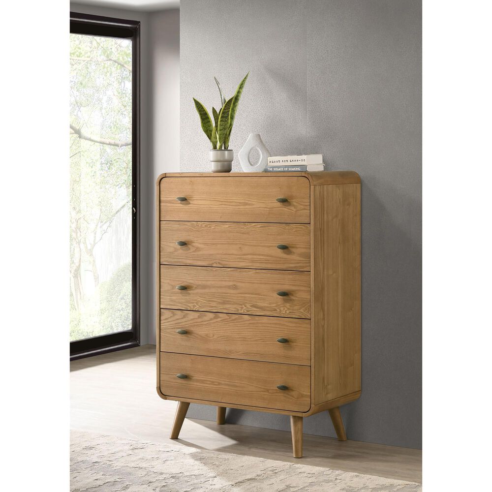 Pacific Landing Robyn 5-Drawer Chest in Light Ash, , large