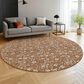 Dalyn Rug Company Soft Essentials Floral Paprika 8" Round Indoor/Outdoor Area Rug, , large