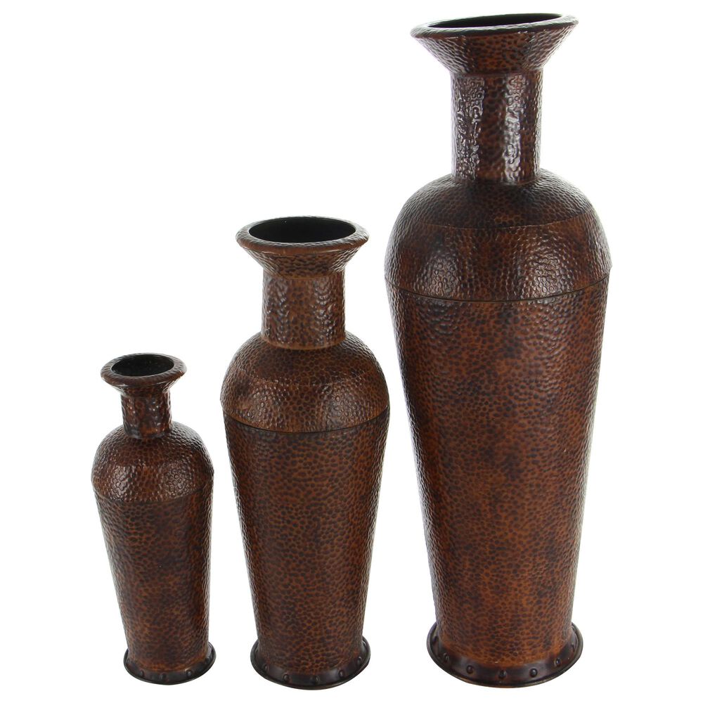 Maple and Jade Assorted Vases in Brown (Set of 3), , large