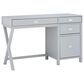 Linon Home Decor Peggy Side Storage Desk in Grey, , large