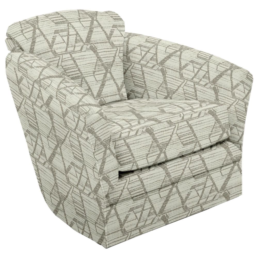 England Furniture Lyra Swivel Chair in Drumbeat Chocolate, , large