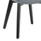LumiSource Cosmo Accent Chair with Faux Leather Cushion in Grey, , large
