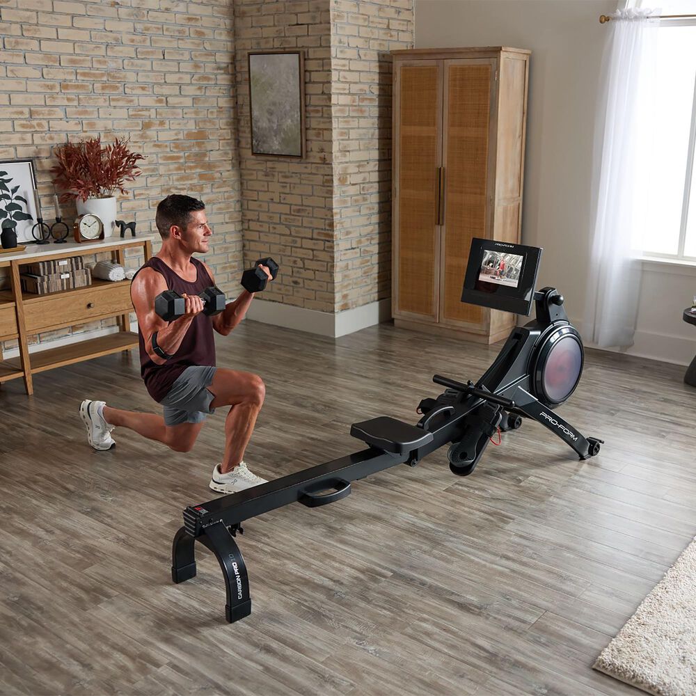 ProForm Carbon Pro10 Rower with 10" Touchscreen for Interactive, At-Home Workouts, , large