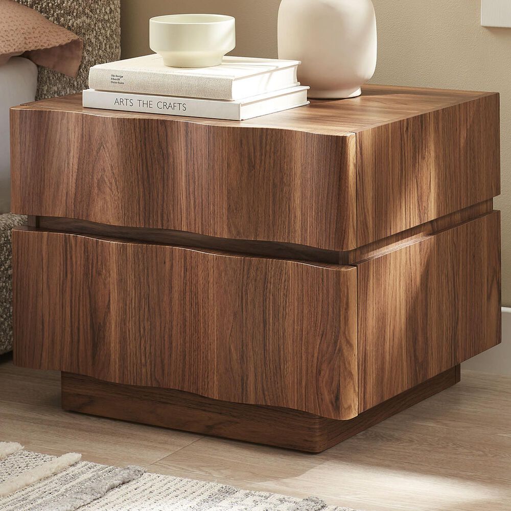 Modway Isola 2 Drawer Nightstand in Walnut, , large