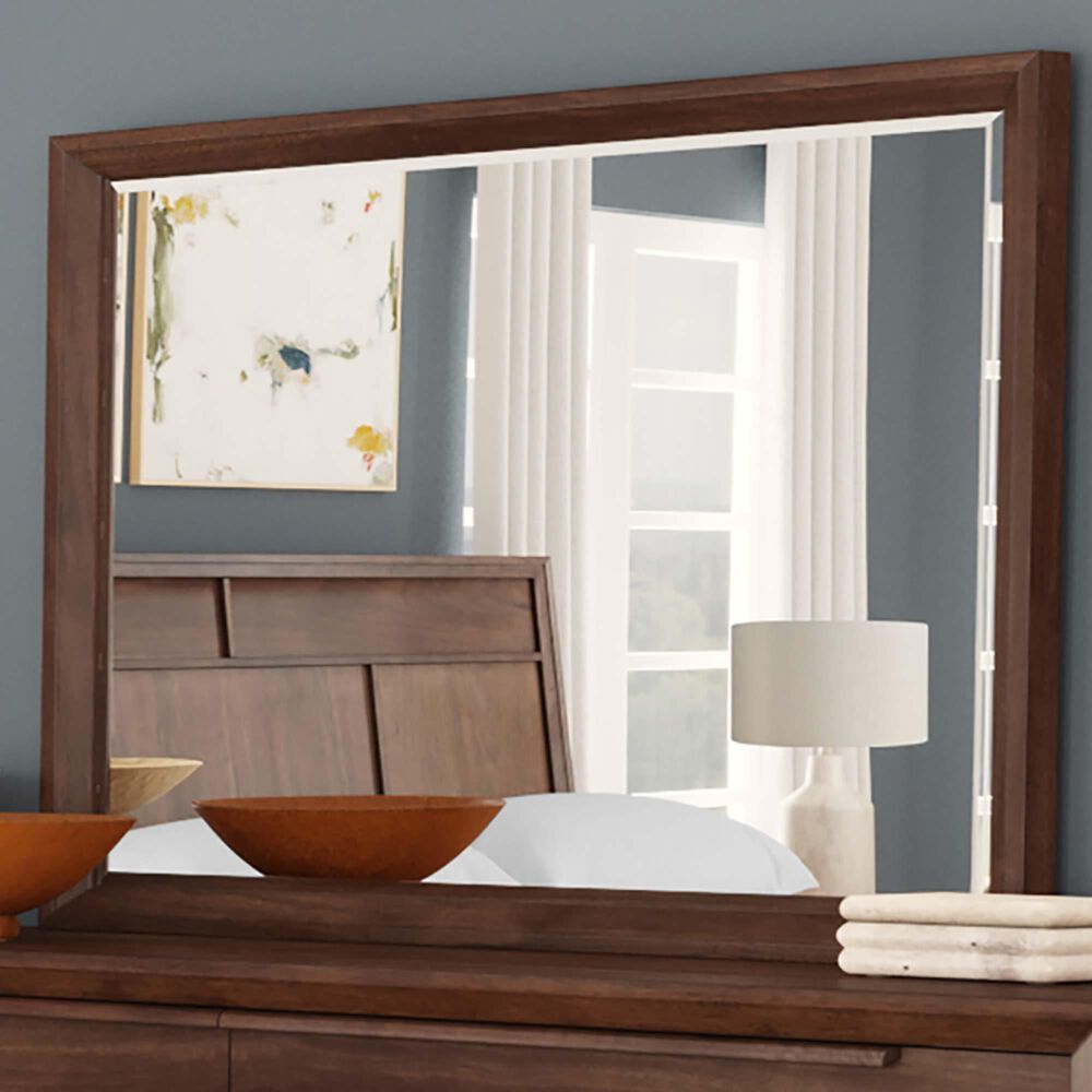 A-America Ralston 8-Drawer Dresser and Mirror in Dark Amber, , large