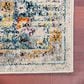 Amer Rugs Montana MON-6 7"10" x 10"10" Blue and Orange Area Rug, , large