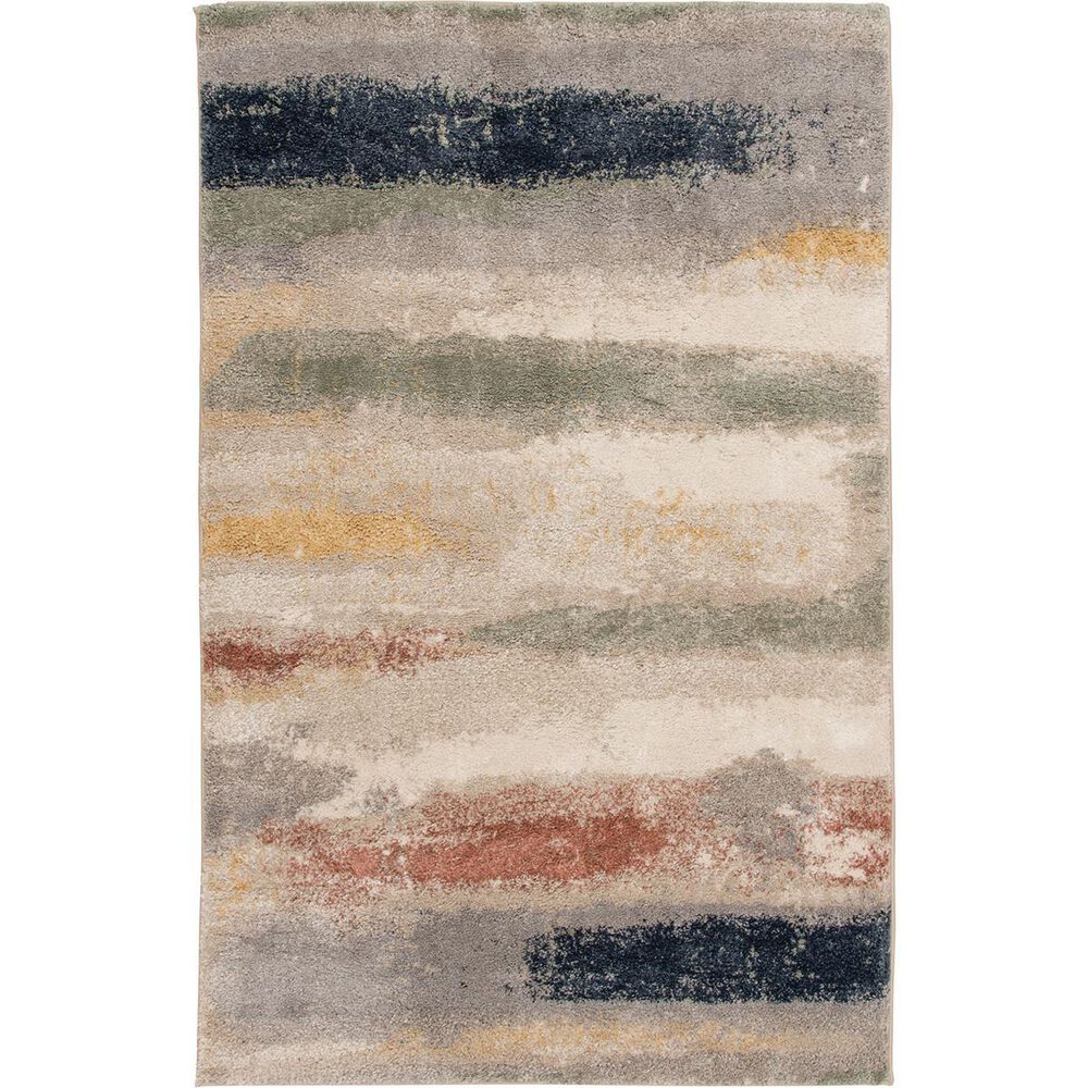 Central Oriental Stonington Amara 5" x 7"6" Coconut and Multicolor Area Rug, , large