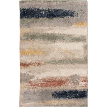 Central Oriental Stonington Amara 5" x 7"6" Coconut and Multicolor Area Rug, , large