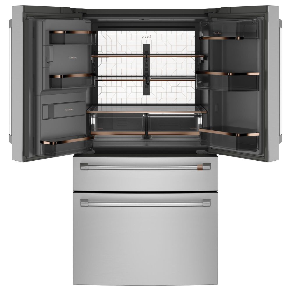 Cafe 22.3 Cu. Ft. 4-Door French Door Refrigerator in Stainless Steel, , large