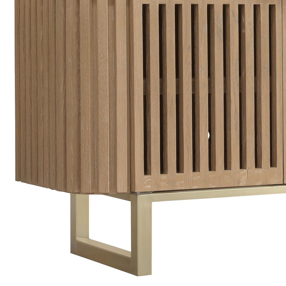 Hooker Furniture Easton 78&quot; Entertainment Console in Desert Oak, , large