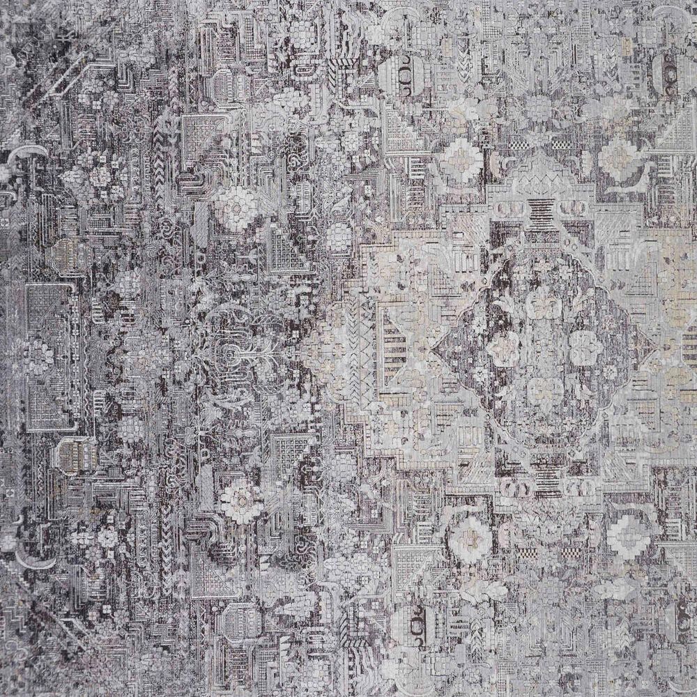 Feizy Sarrant 4&#39; x 5&#39;3&quot; Gray Area Rug, , large