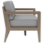 Homestyles Sustain 4-Piece Patio Conversation Set with Coffee Table in Stain Brown, , large