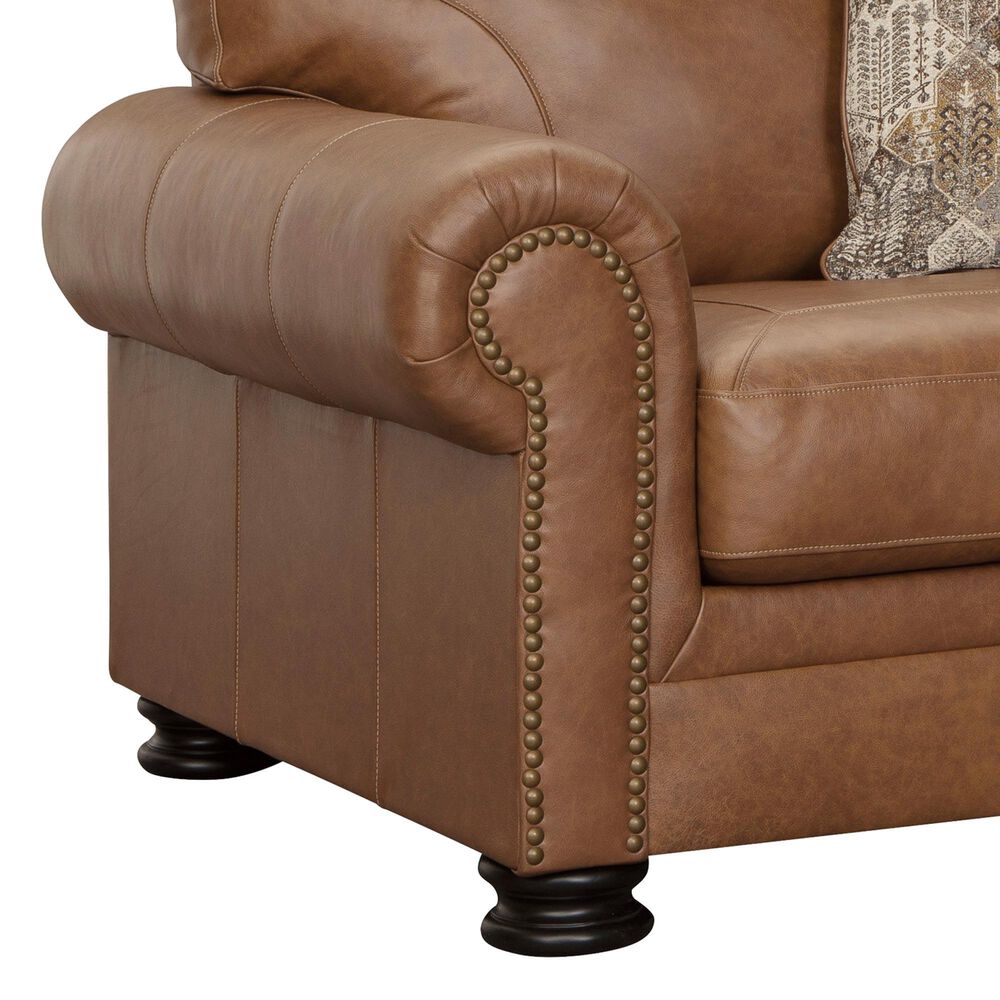 Ashley Carianna Stationary Chair and a Half with Ottoman Set in Caramel, , large