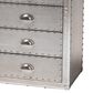 Baxton Studio Davet 5-Drawer Accent Storage Cabinet in Silver, , large