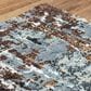 RIZZY Elite 10" x 13" Light Gray, Denim and Brown Area Rug, , large