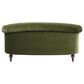 Jennifer Taylor Home La Rosa Stationary Loveseat in Olive Green Velvet, , large