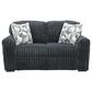 Ashley Midnight-Madness Stationary Loveseat in Gunmetal, , large